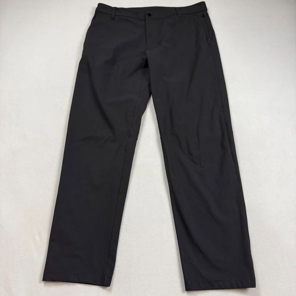 Lululemon Commission Pant Classic Black Mens 34 Technical Trousers LM5587S